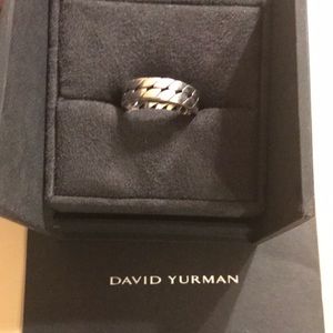 David Yurman Curb Chain Ring Solid Silver
